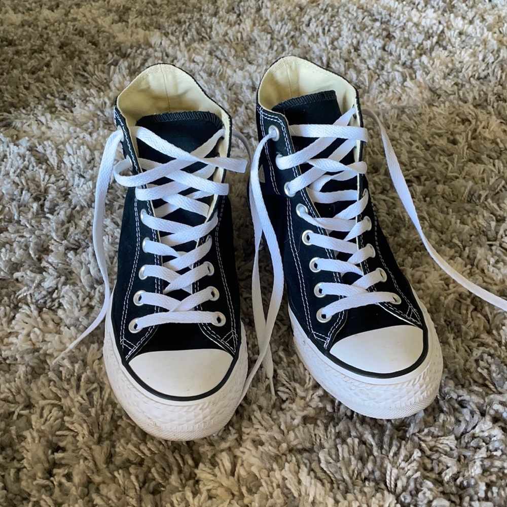 Black High top converse